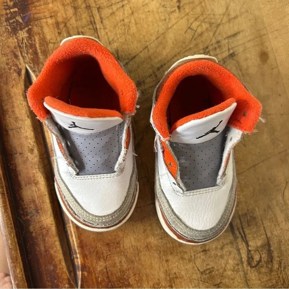 Air Jordan 3 Retro GS Mars Stone toddler baby sz 6C no laces DV7026-108